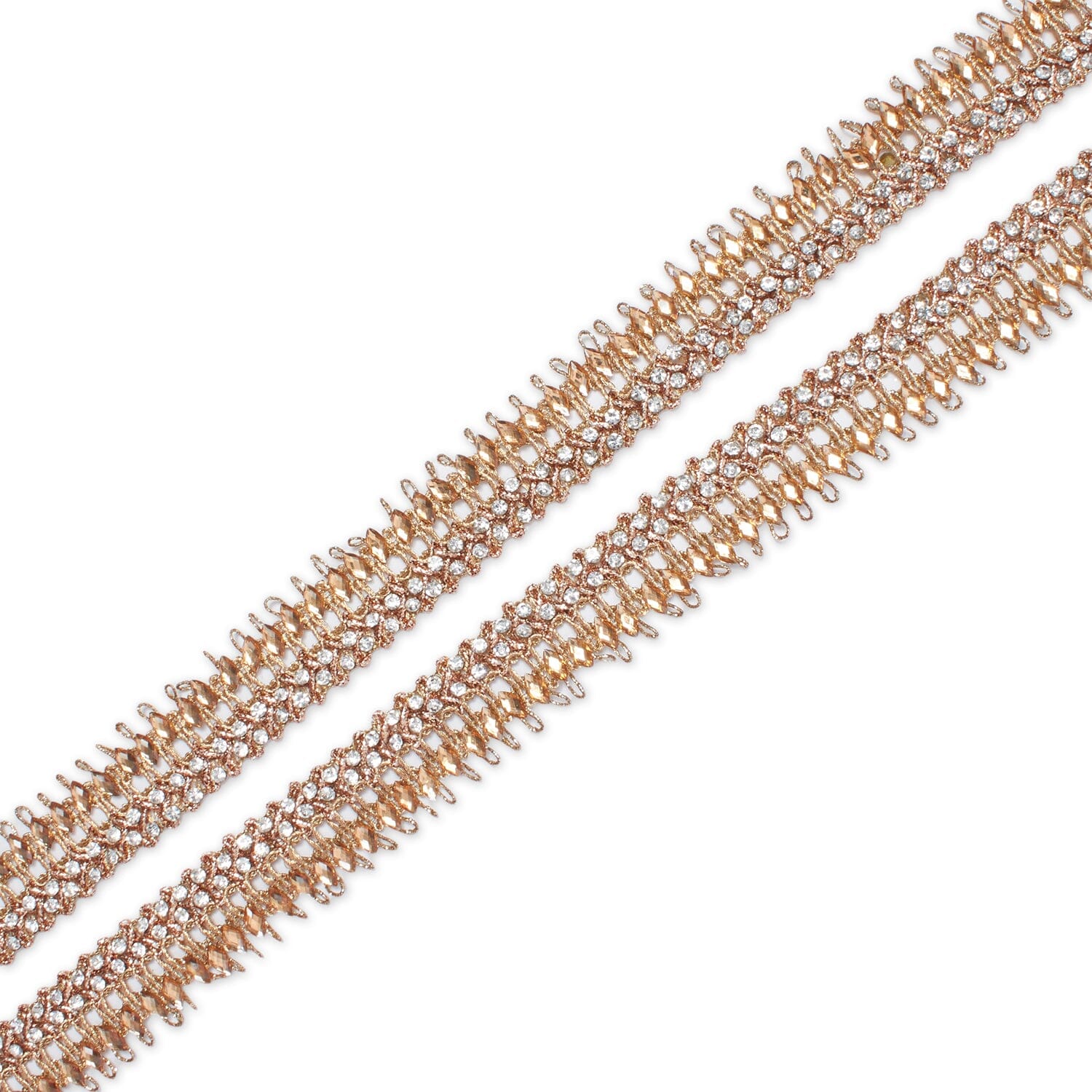 1 Inch Glitter Gem Gut Rhinestone Corded Trim (9.8 Yards / 9 Meters) - Image 12