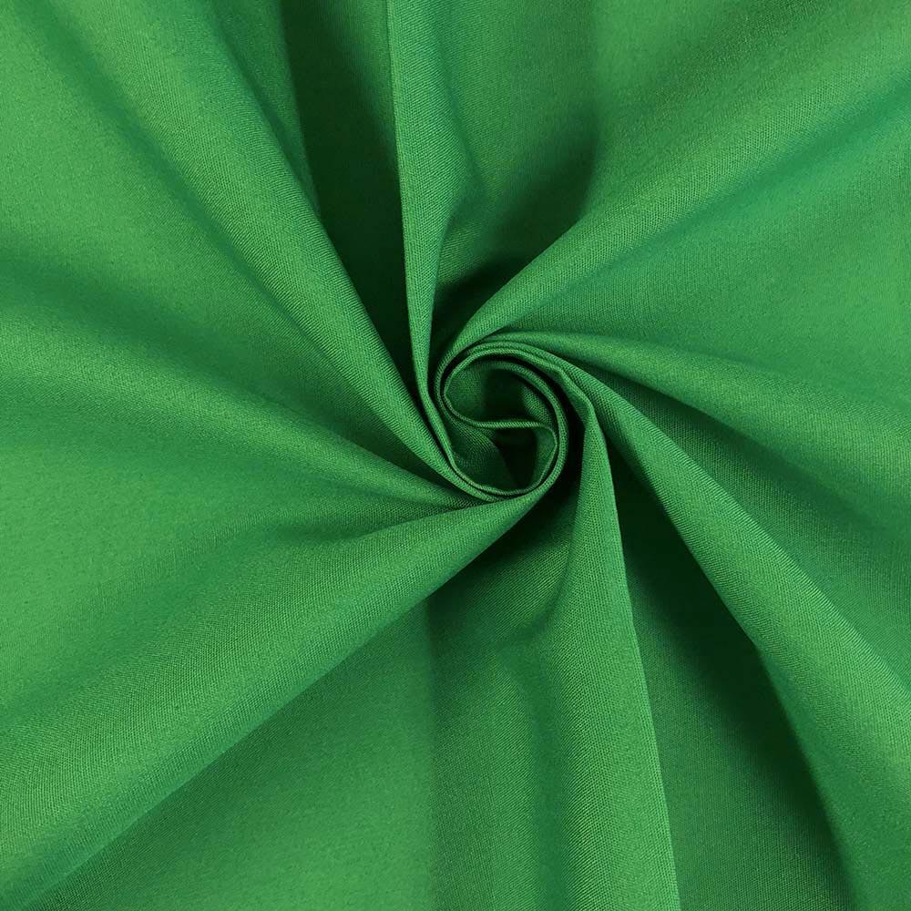 100% Cotton Broadcloth Rod Pocket Curtains - Kelly Green - Image 3