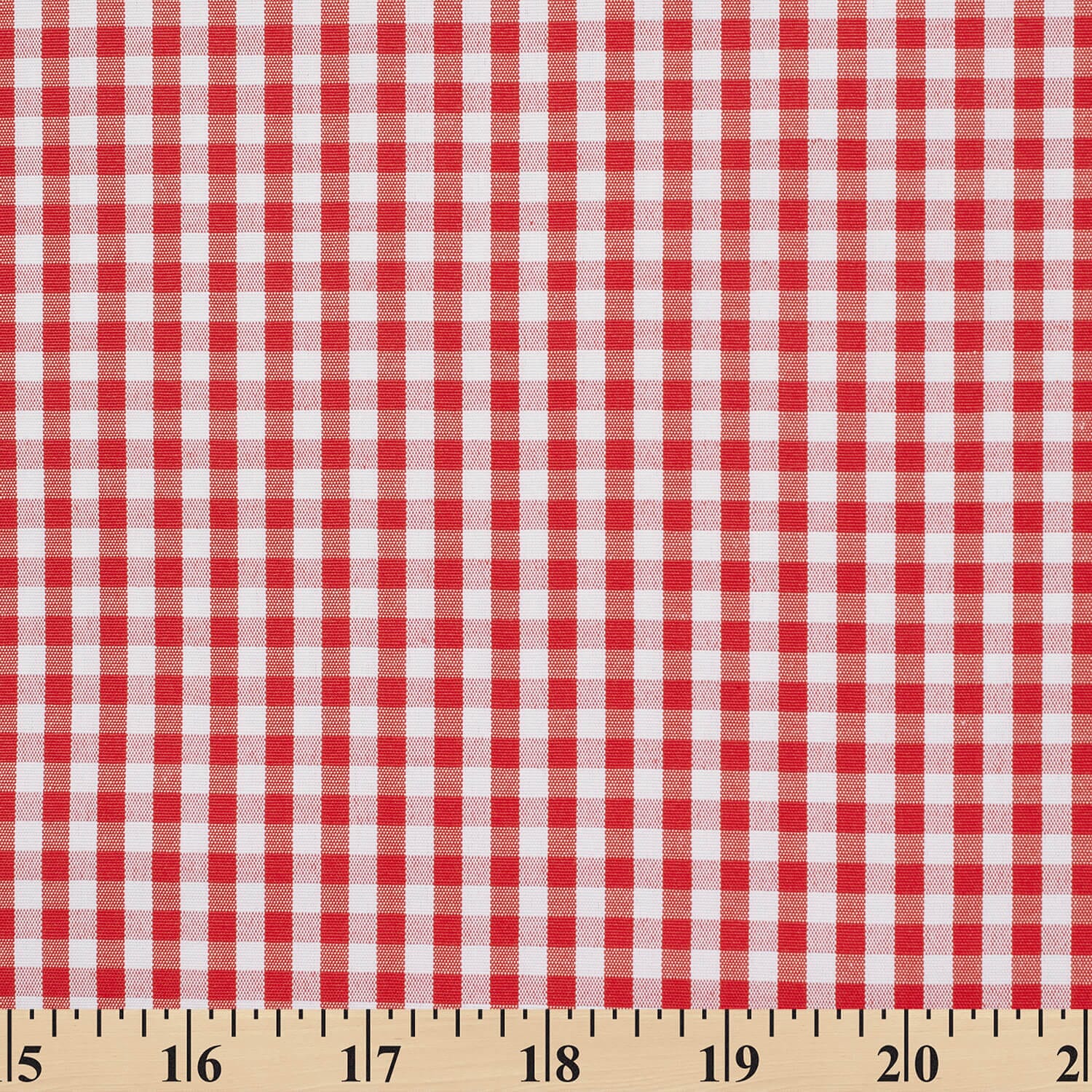 4 mm Gingham Check Plaid Polyester Cotton Poplin - Image 10