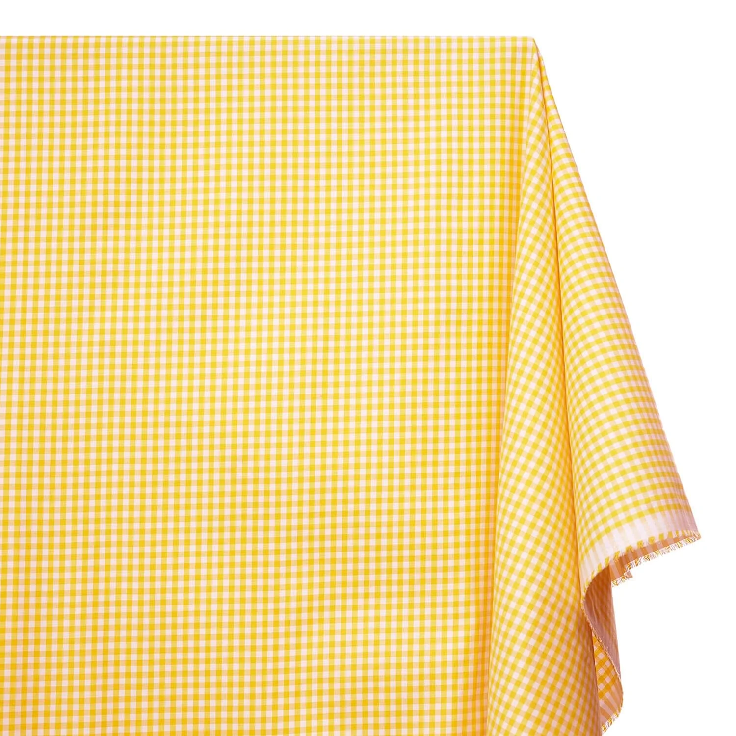 4 mm Gingham Check Plaid Polyester Cotton Poplin - Image 14