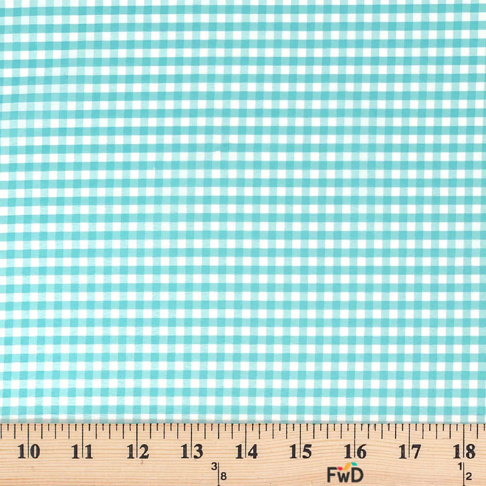 4 mm Gingham Check Plaid Polyester Cotton Poplin - Image 22