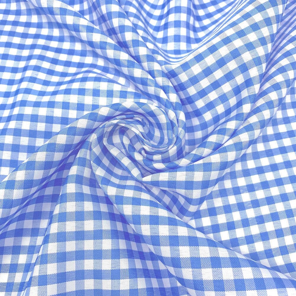 4 mm Gingham Check Plaid Polyester Cotton Poplin - Image 24