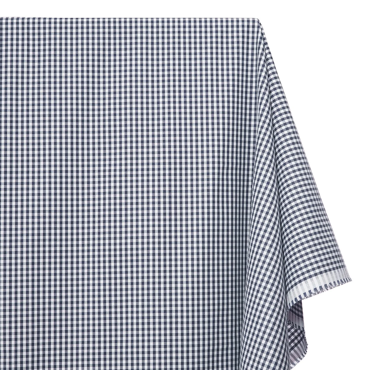 4 mm Gingham Check Plaid Polyester Cotton Poplin - Image 29