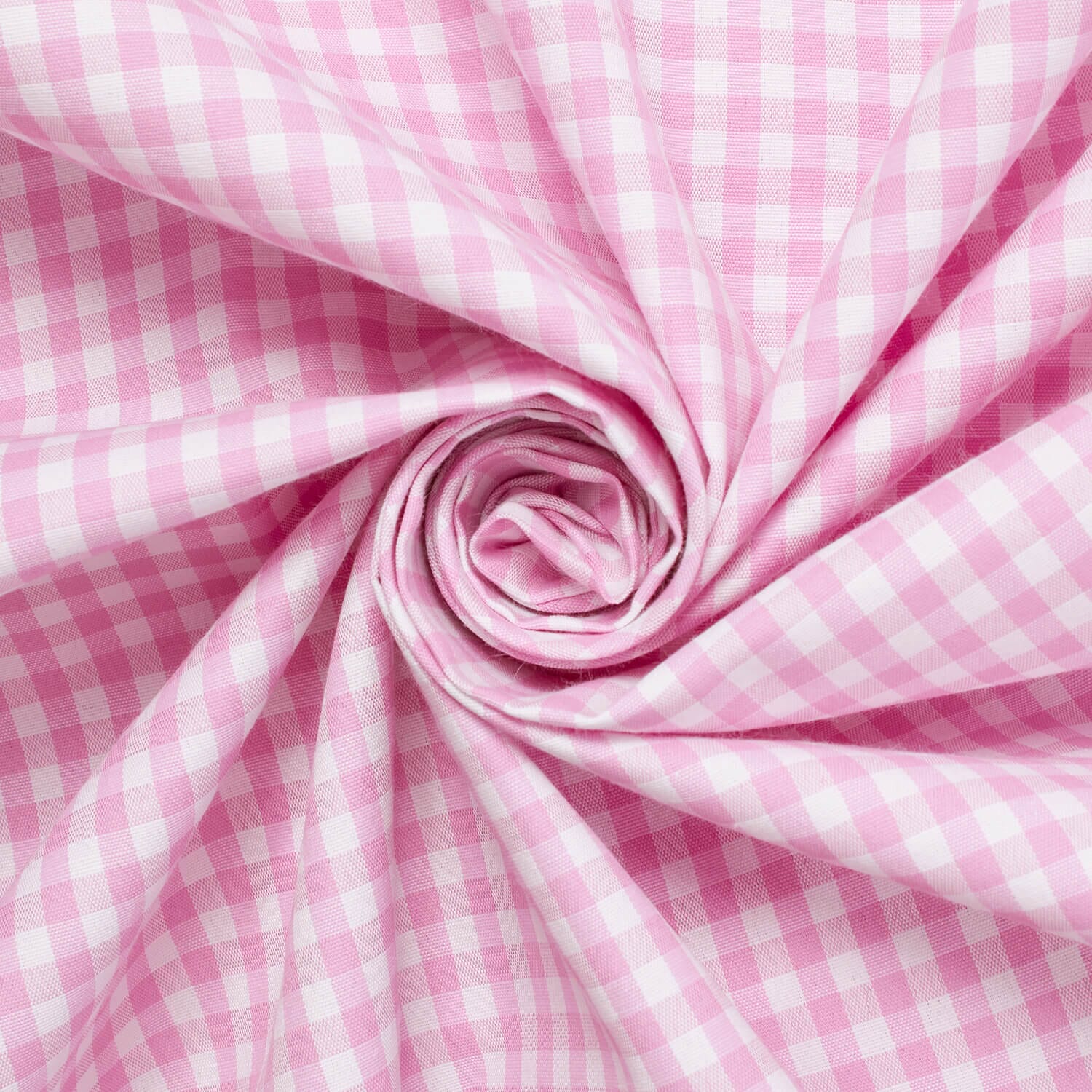 4 mm Gingham Check Plaid Polyester Cotton Poplin - Image 3
