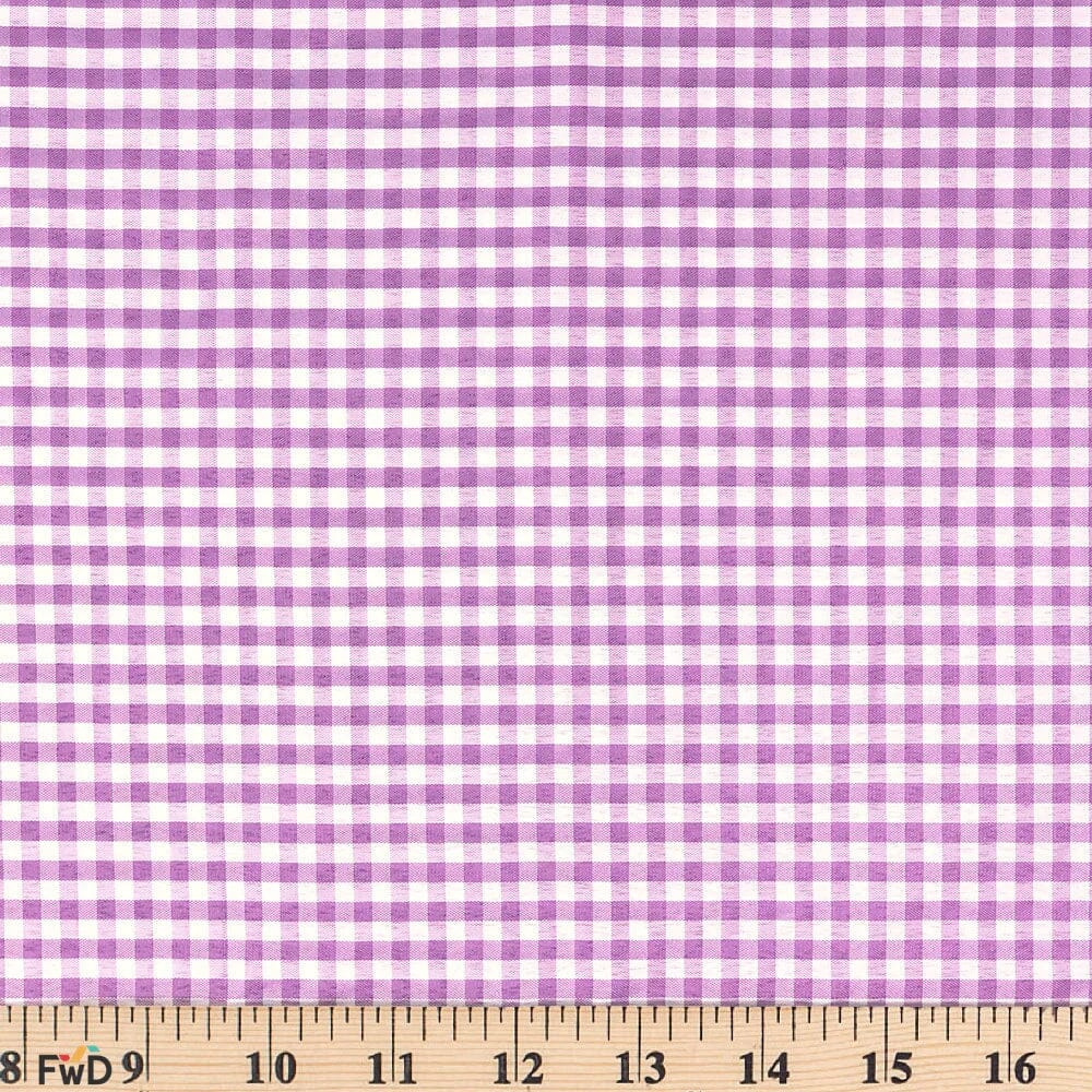 4 mm Gingham Check Plaid Polyester Cotton Poplin - Image 34