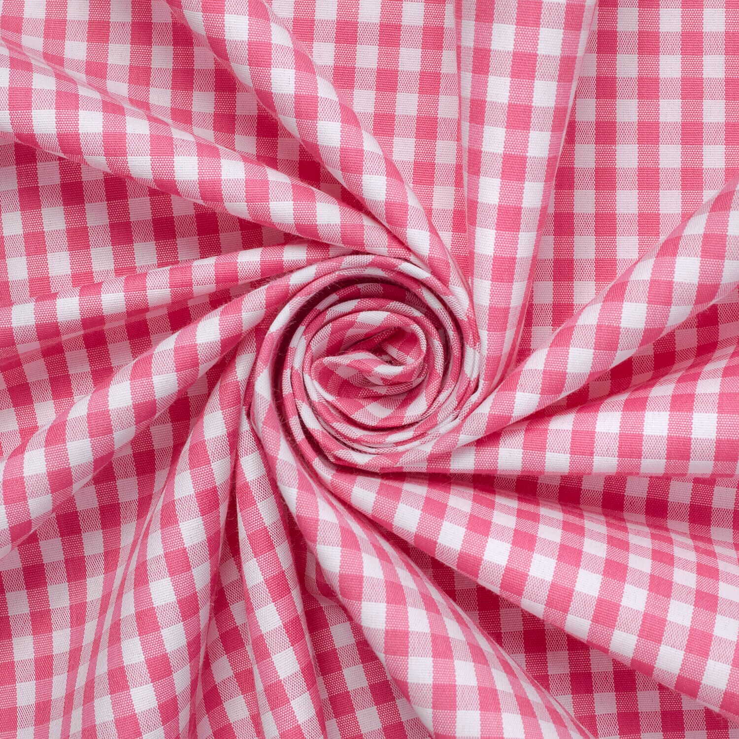 4 mm Gingham Check Plaid Polyester Cotton Poplin - Image 6