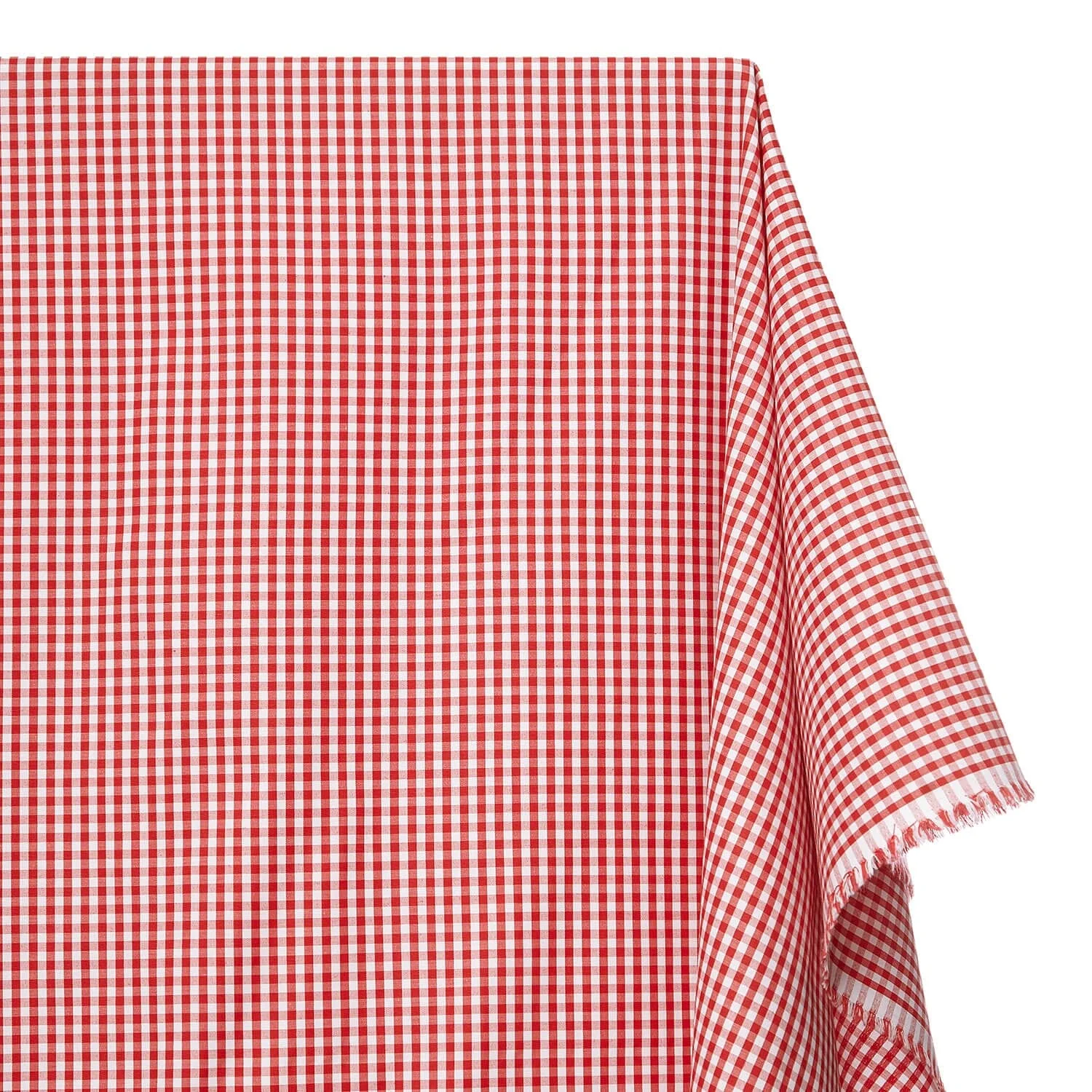 4 mm Gingham Check Plaid Polyester Cotton Poplin - Image 8