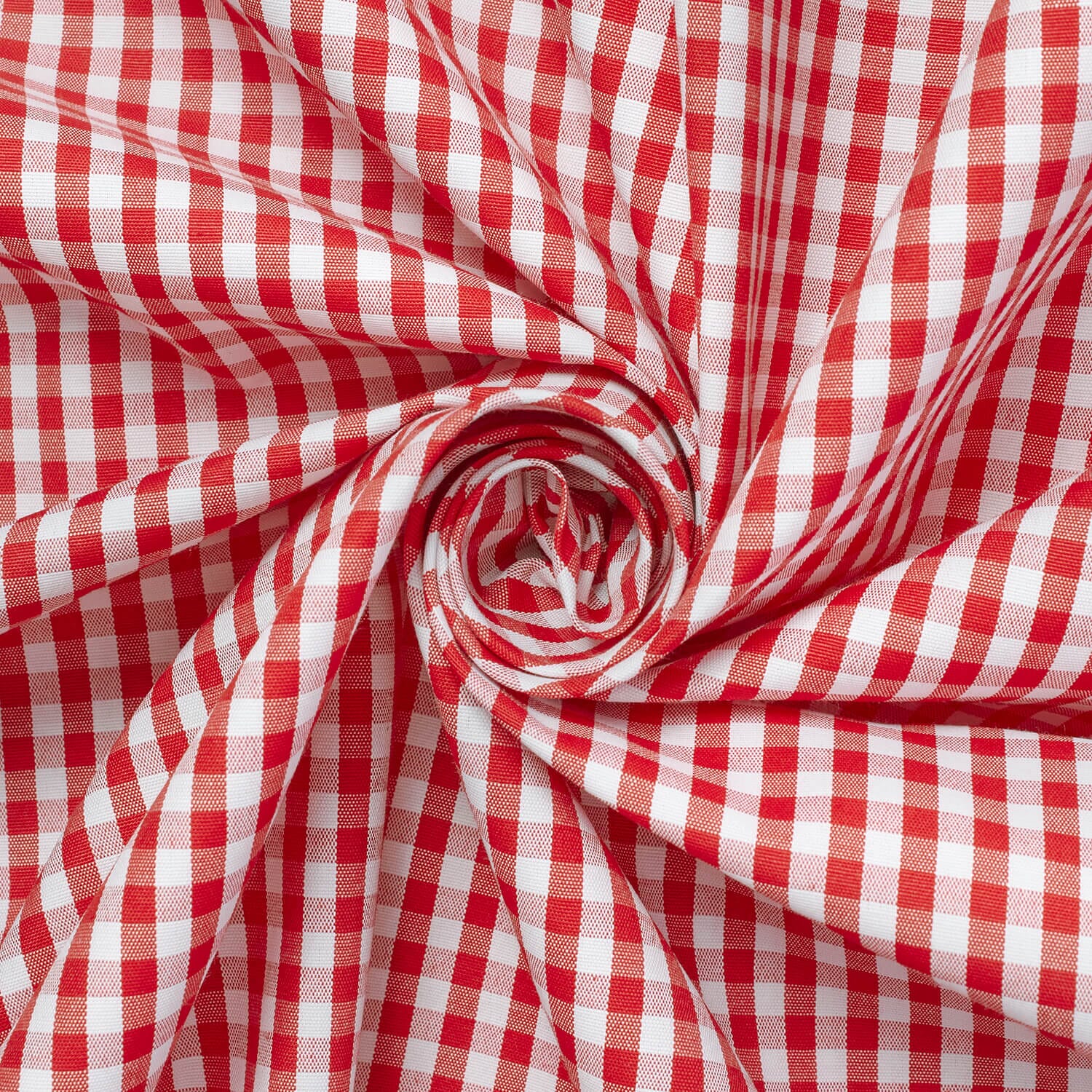 4 mm Gingham Check Plaid Polyester Cotton Poplin - Image 9