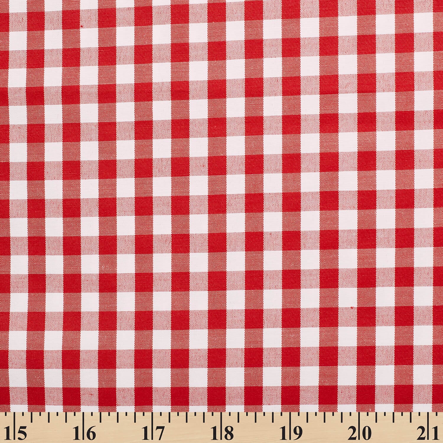 7 mm Gingham Check Plaid Polyester Cotton Poplin - Image 10