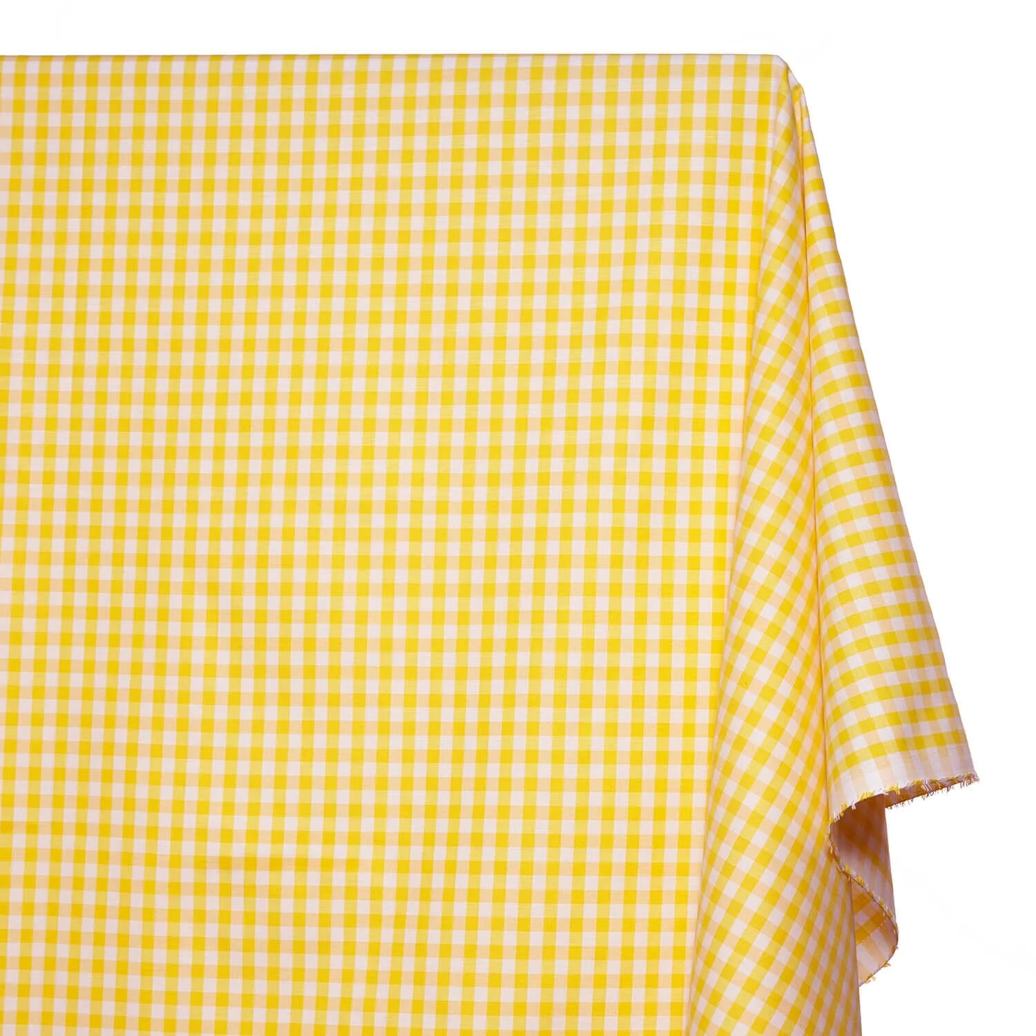 7 mm Gingham Check Plaid Polyester Cotton Poplin - Image 14