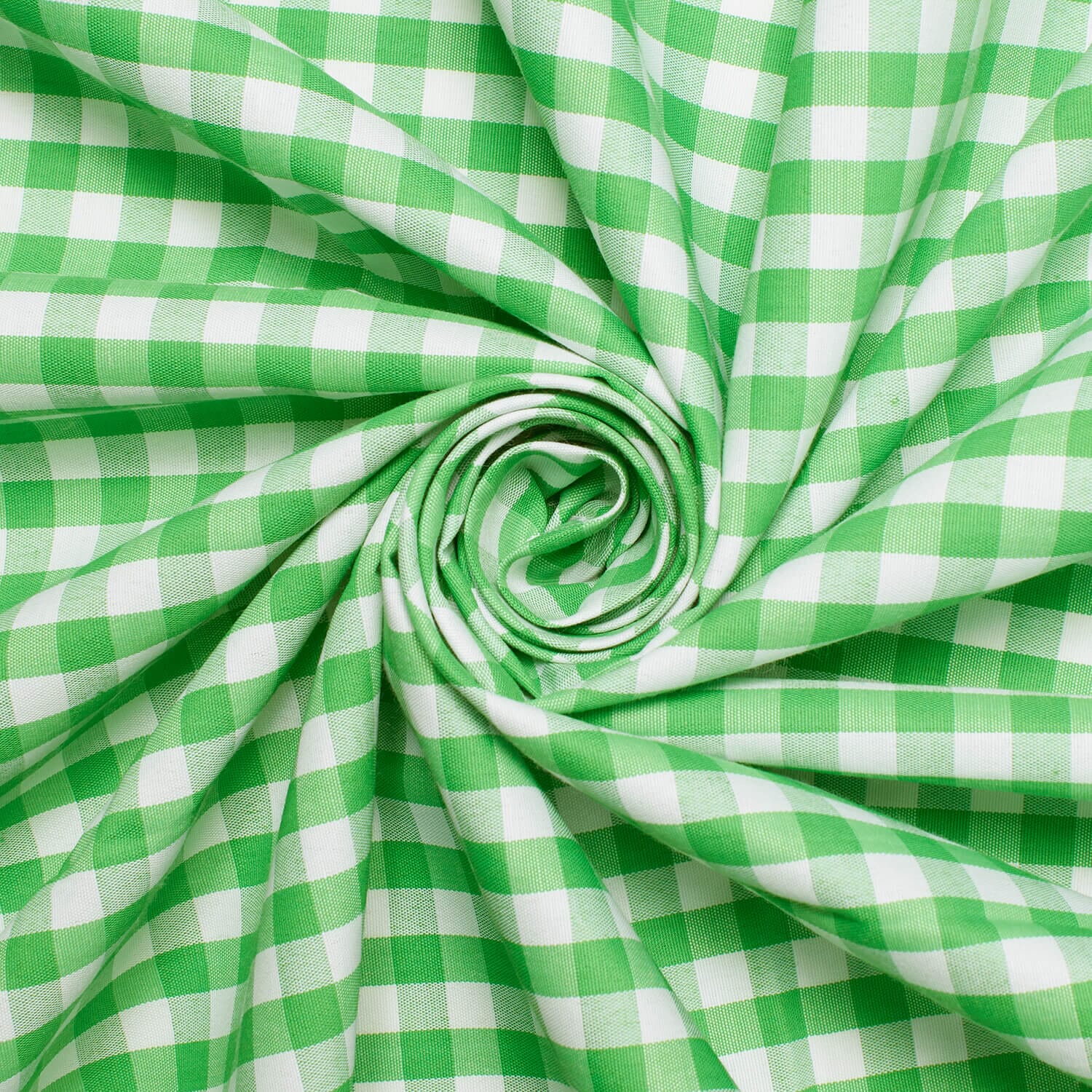 7 mm Gingham Check Plaid Polyester Cotton Poplin - Image 18