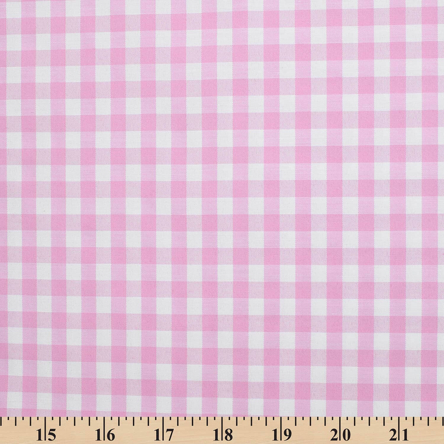 7 mm Gingham Check Plaid Polyester Cotton Poplin - Image 4
