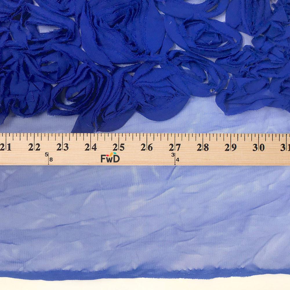 Abstract Daisy Ruffle Georgette on Mesh - Image 10