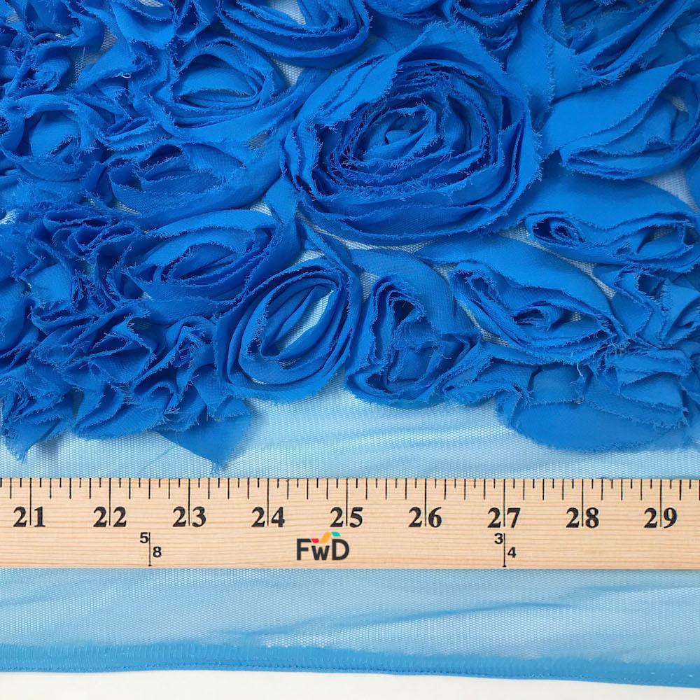 Abstract Daisy Ruffle Georgette on Mesh - Image 7