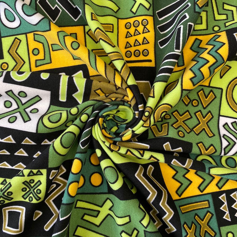 Geometric African Print DTY Brushed (6-2) - Image 2