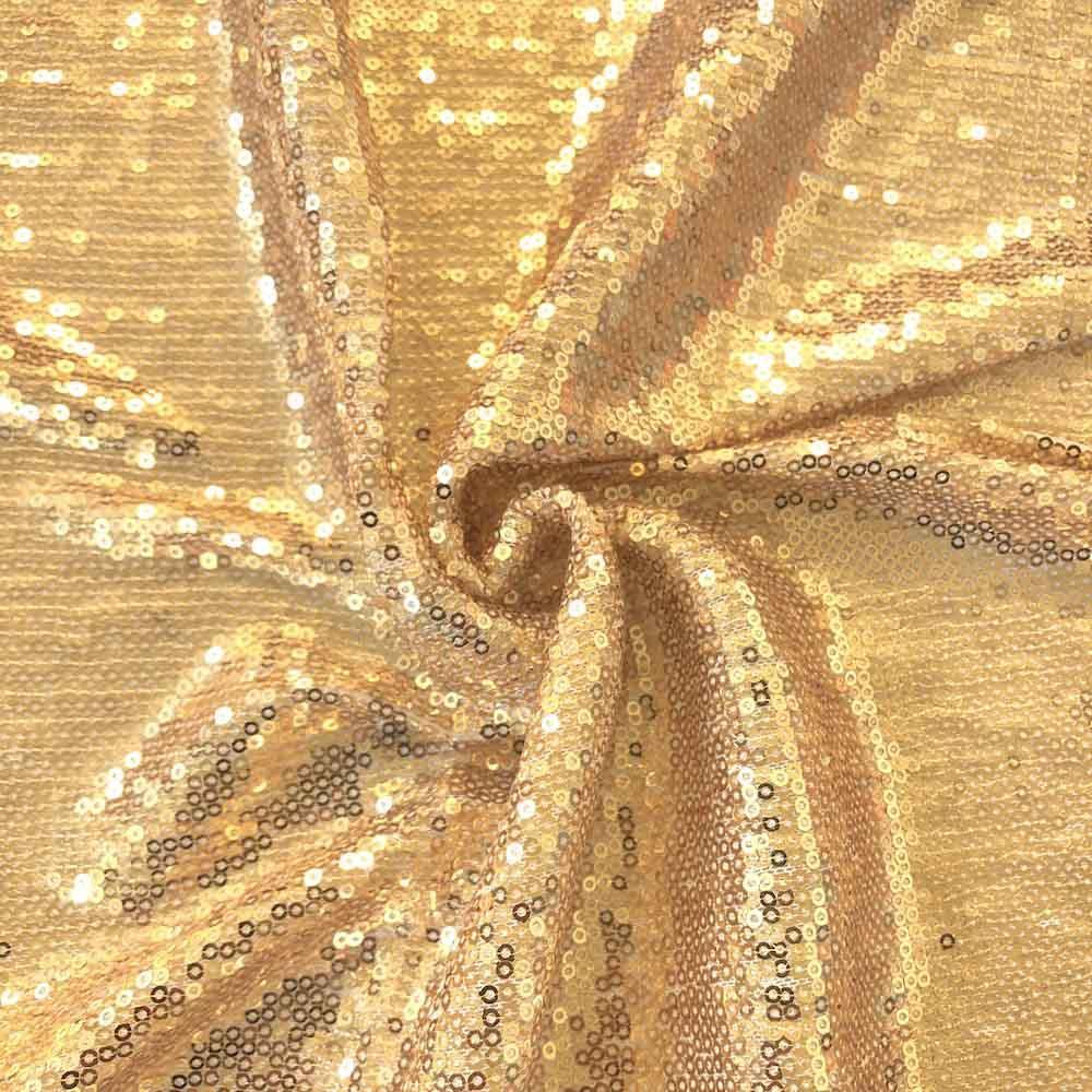 All-Over Micro Sequins Starlight On Stretch Mesh Rod Pocket Curtains - White Gold - Image 4