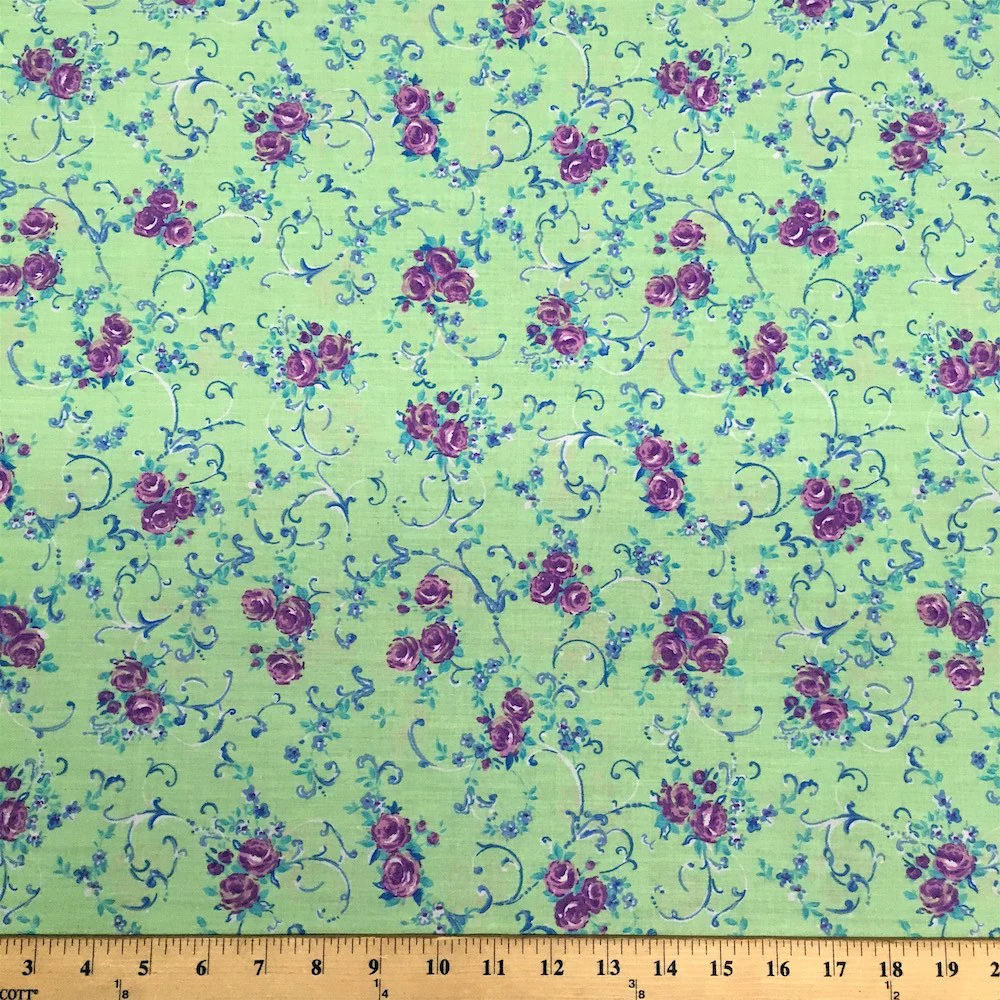 Amanda Green Print Broadcloth