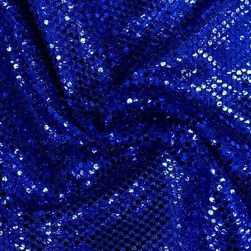 American Trans Knit Sequins Rod Pocket Curtains - Royal Blue - Image 4