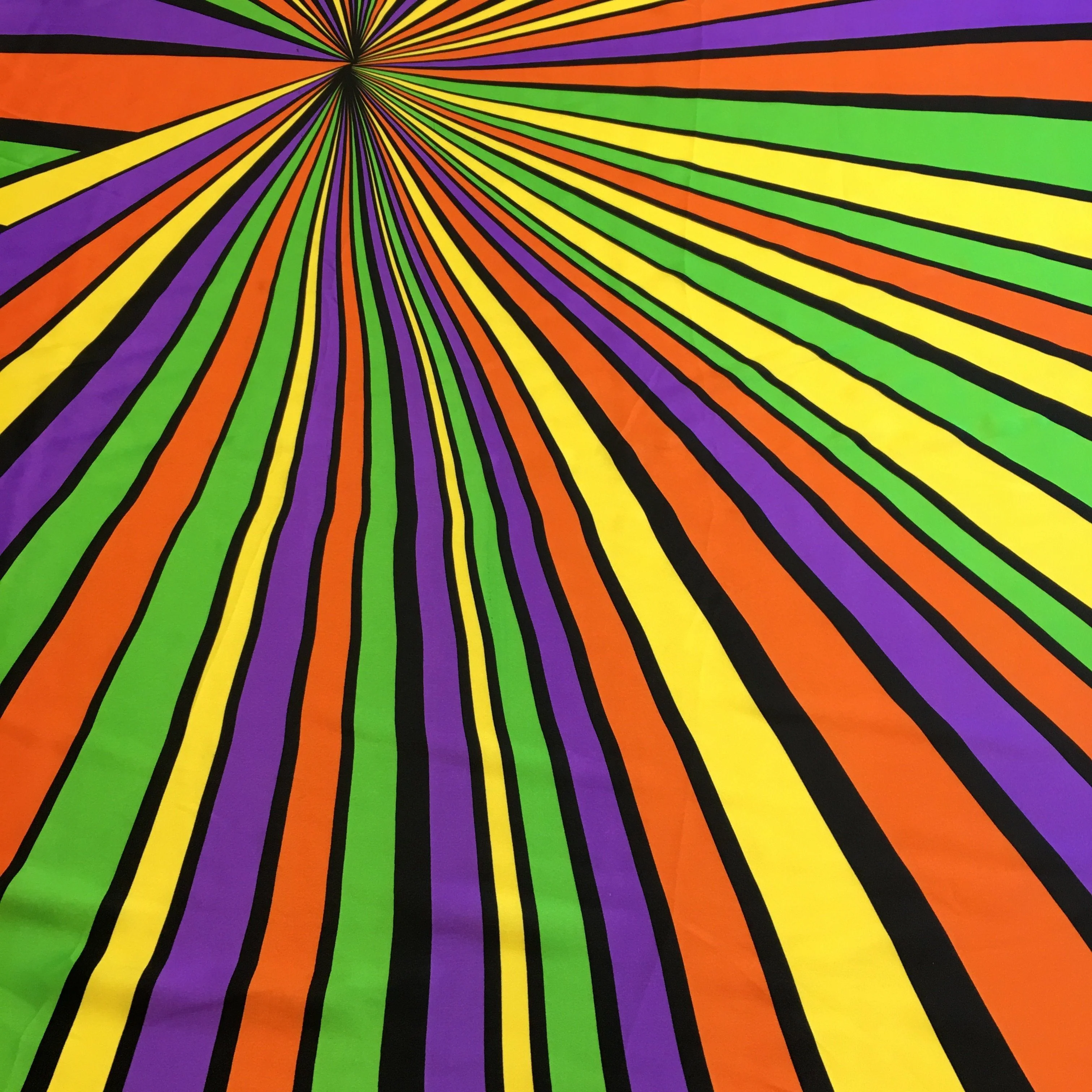 Angelica Rainbow Stripe Printed Charmeuse - Image 3