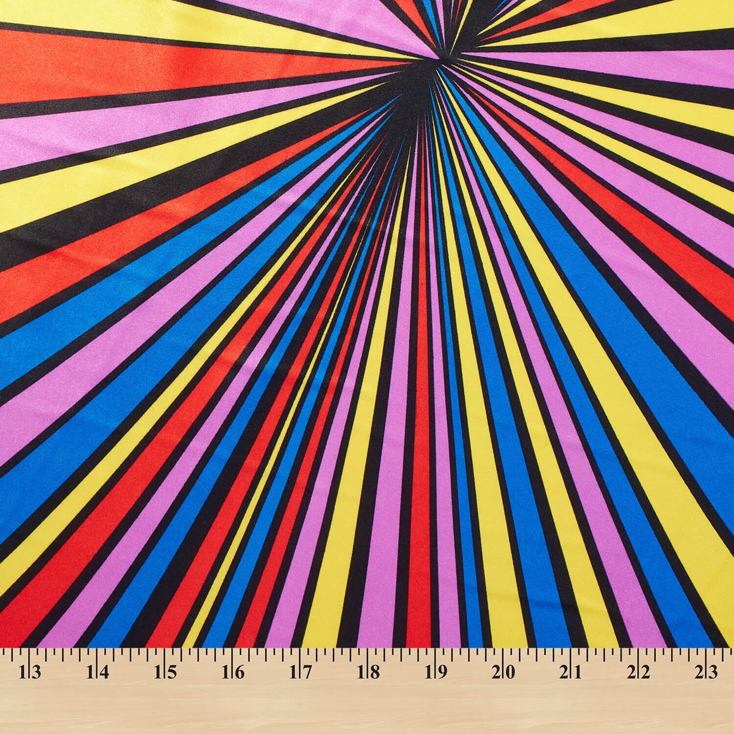 Angelica Rainbow Stripe Printed Charmeuse - Image 7