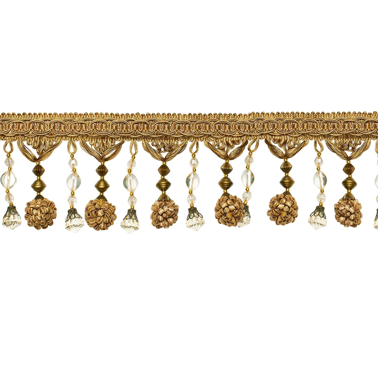 Beaded Pom Ball Tassel Fringe Trim - Image 8