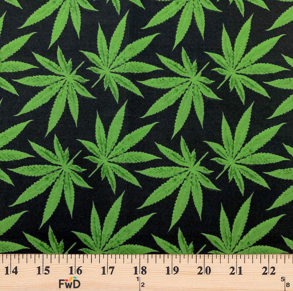 Black Sativa Print Broadcloth - Image 3