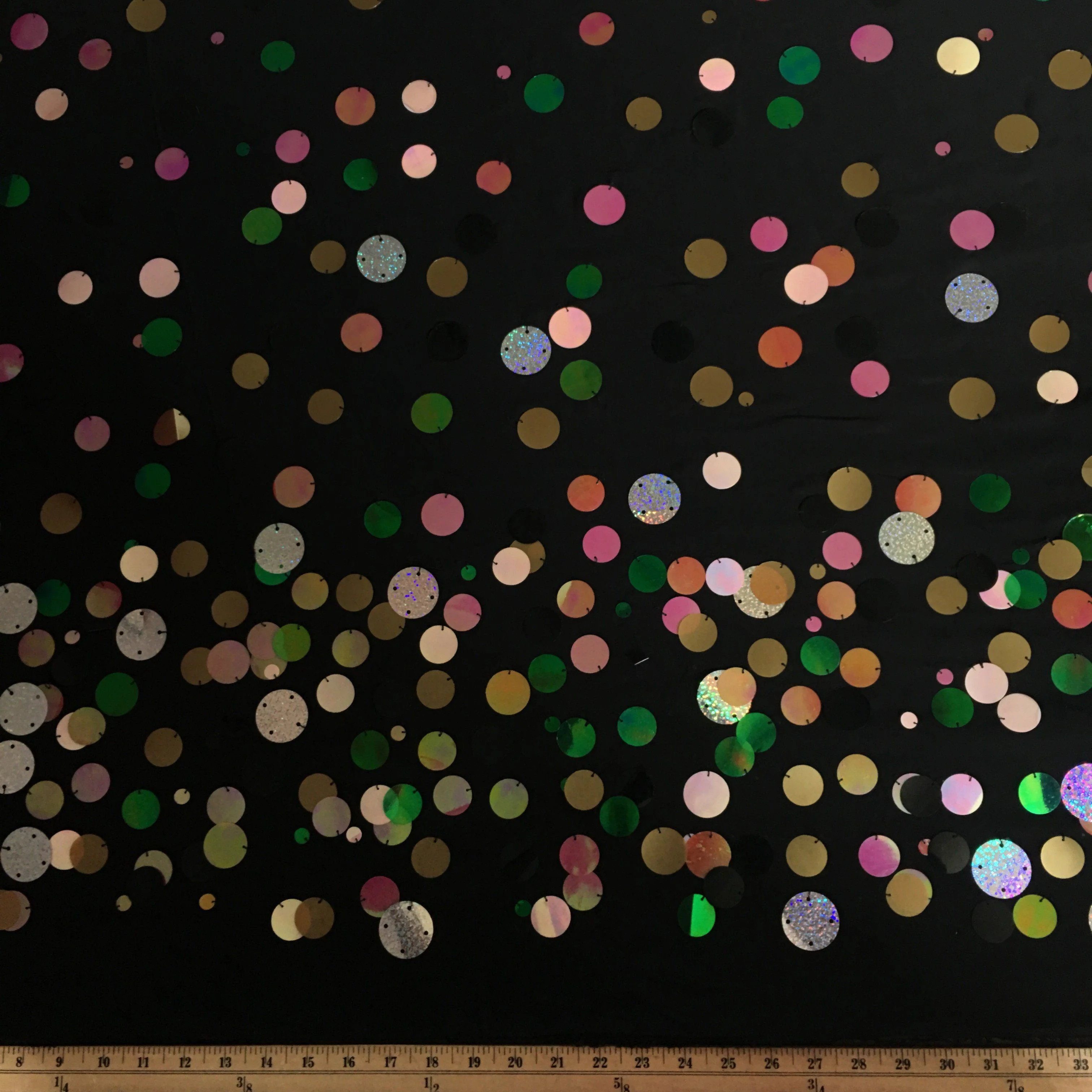 Black Sprinkle Sequin