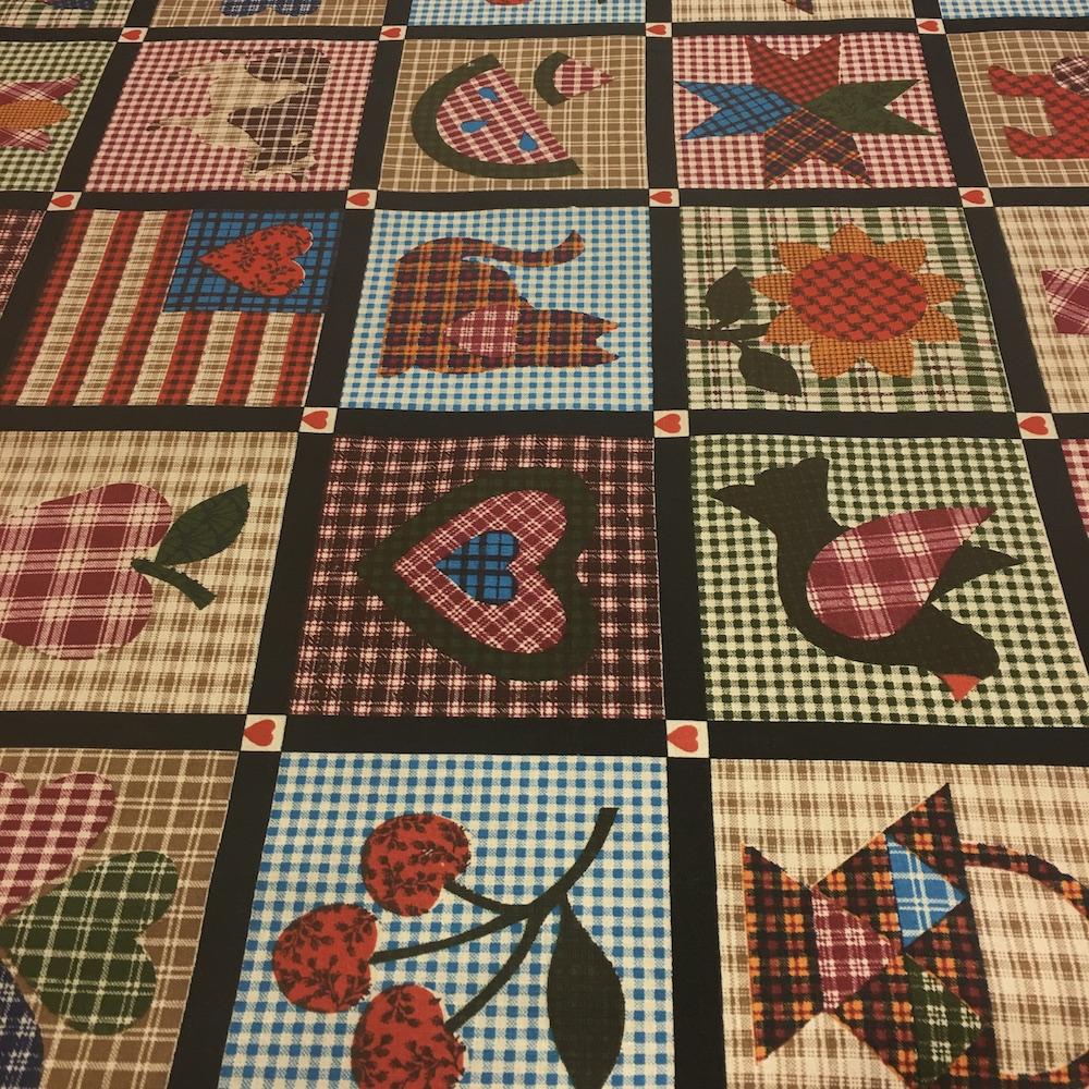 Bounty Quilt Black Printed Cotton