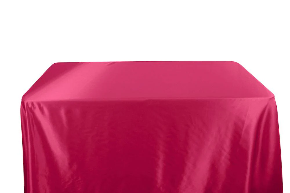 Bridal Satin Banquet Rectangular Table Covers - 6 Feet - Image 10