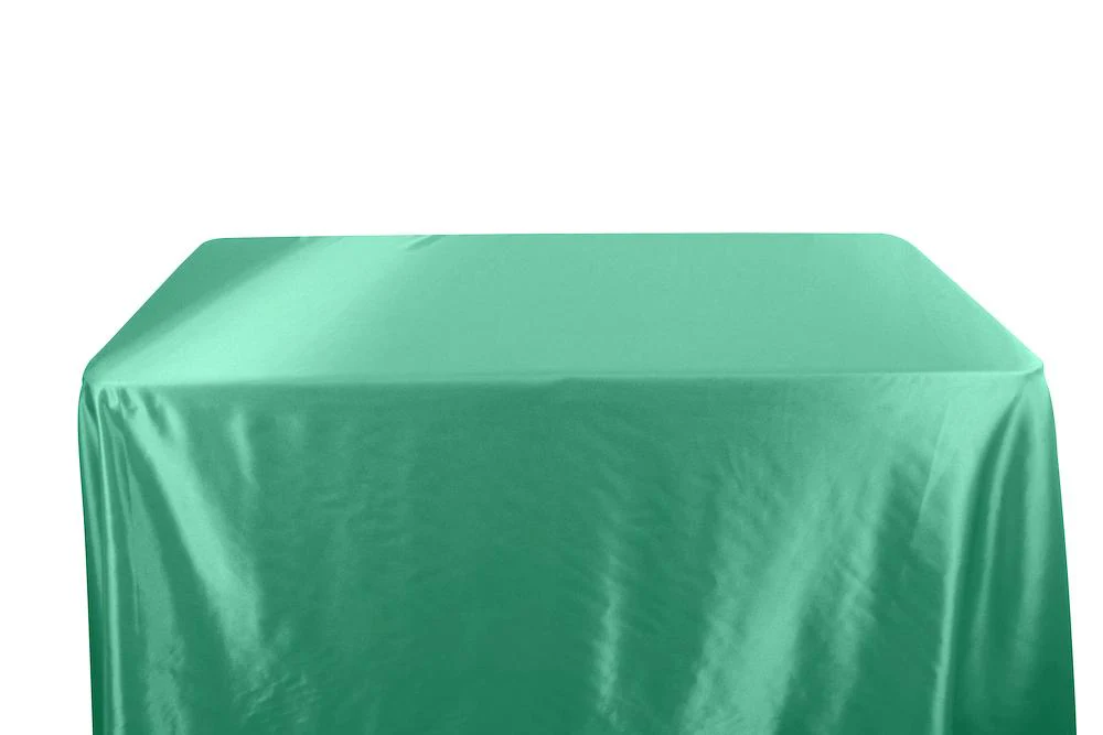 Bridal Satin Banquet Rectangular Table Covers - 8 Feet - Image 13