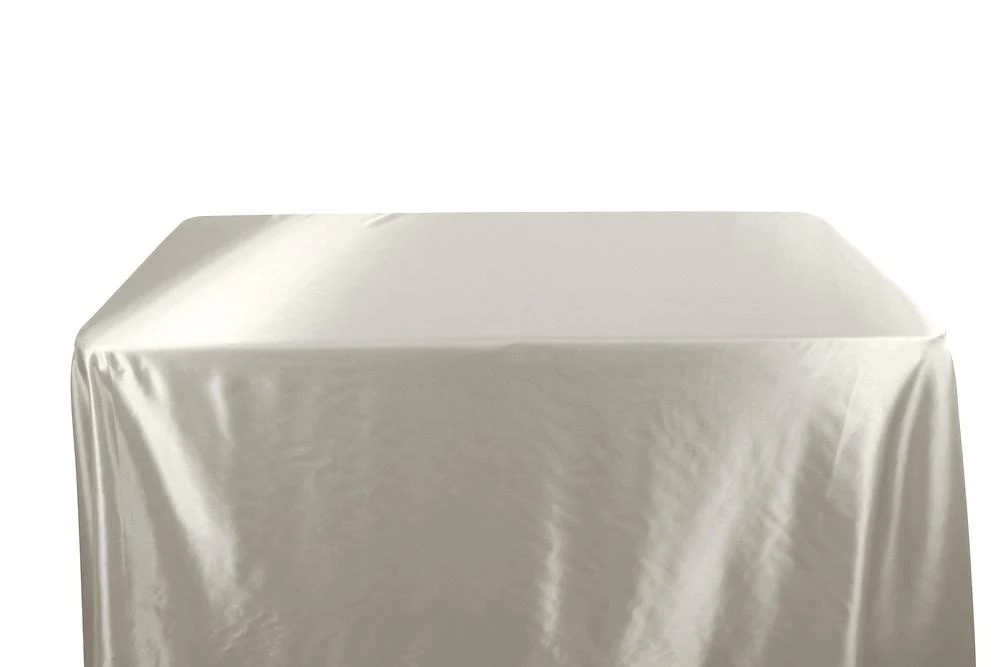 Bridal Satin Banquet Rectangular Table Covers - 8 Feet - Image 3