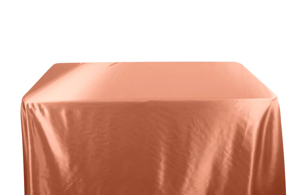Bridal Satin Banquet Rectangular Table Covers - 8 Feet - Image 8