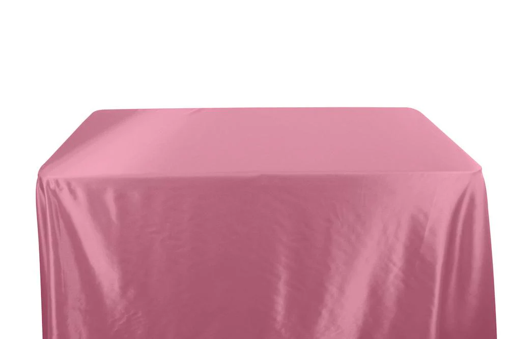 Bridal Satin Banquet Rectangular Table Covers - 8 Feet - Image 9