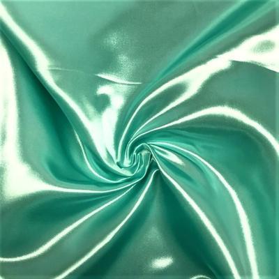 Bridal Satin Rod Pocket Curtains - Aqua Green - Image 3