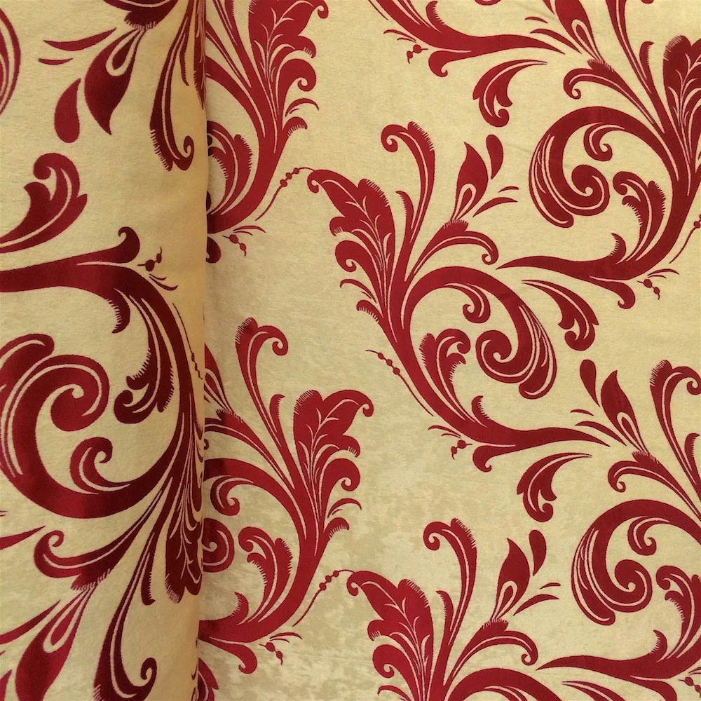 Burgundy Brushed Jacquard (901-5)