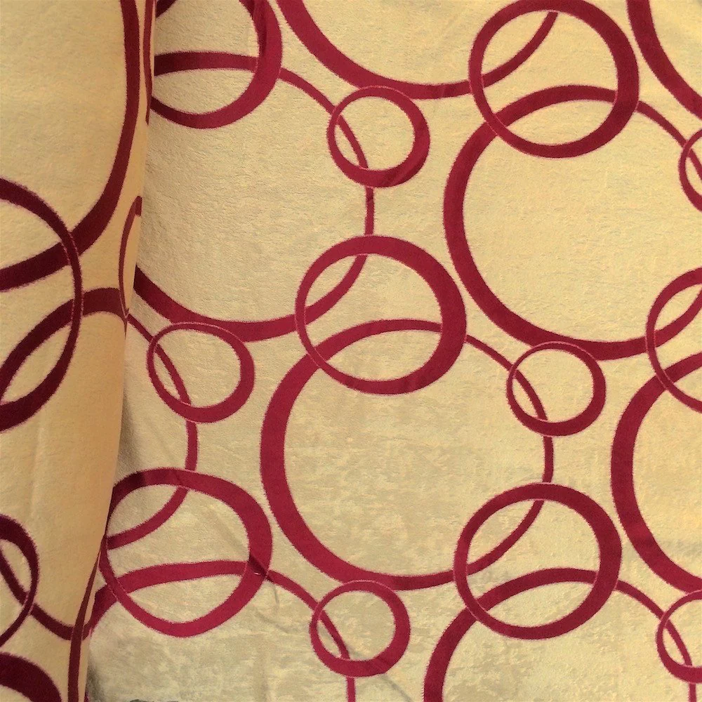 Burgundy Brushed Jacquard (905-5)