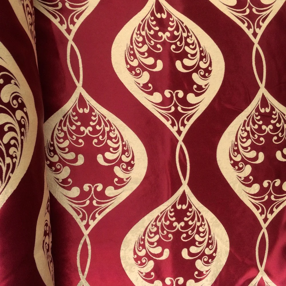 Burgundy Brushed Jacquard (907-5) - Image 3