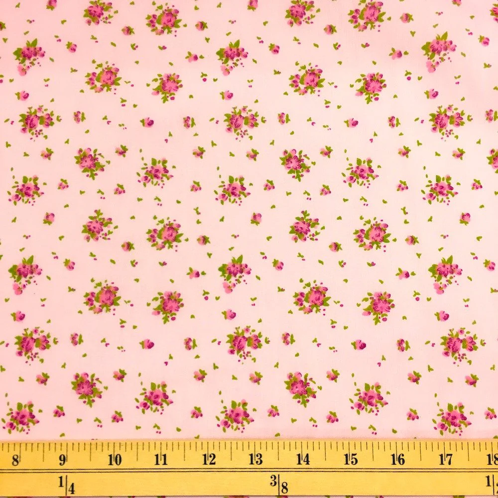 Buttercup Pink Print Broadcloth