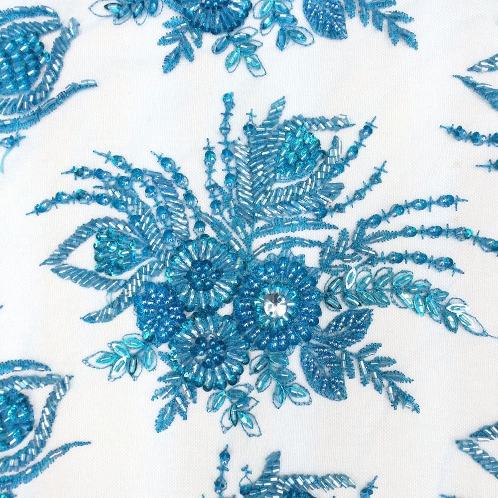 Celosia Bridal Lace Beaded Fabric - Image 16