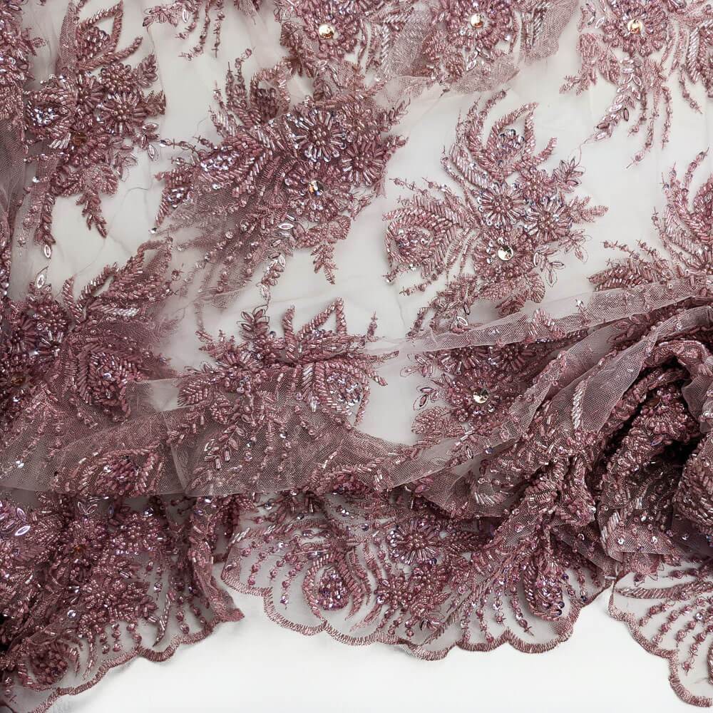 Celosia Bridal Lace Beaded Fabric - Image 21
