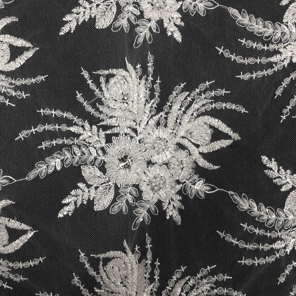Celosia Bridal Lace Beaded Fabric - Image 4