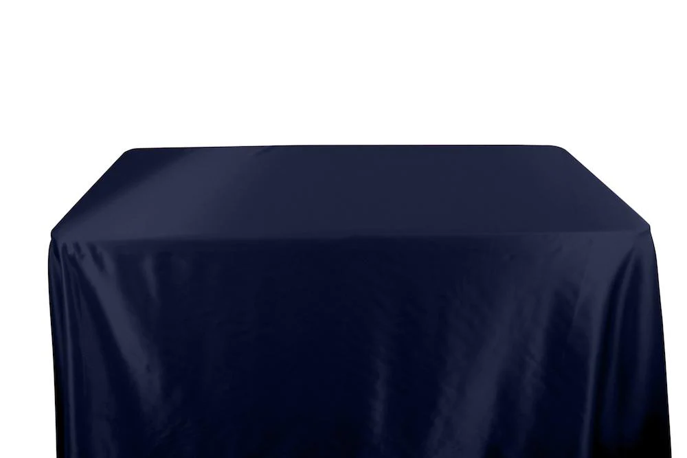 Charmeuse Satin Banquet Rectangular Table Covers - 6 Feet - Image 39