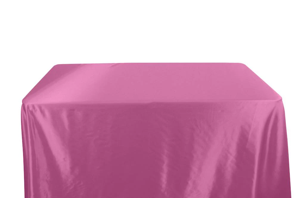 Charmeuse Satin Banquet Rectangular Table Covers - 8 Feet - Image 20