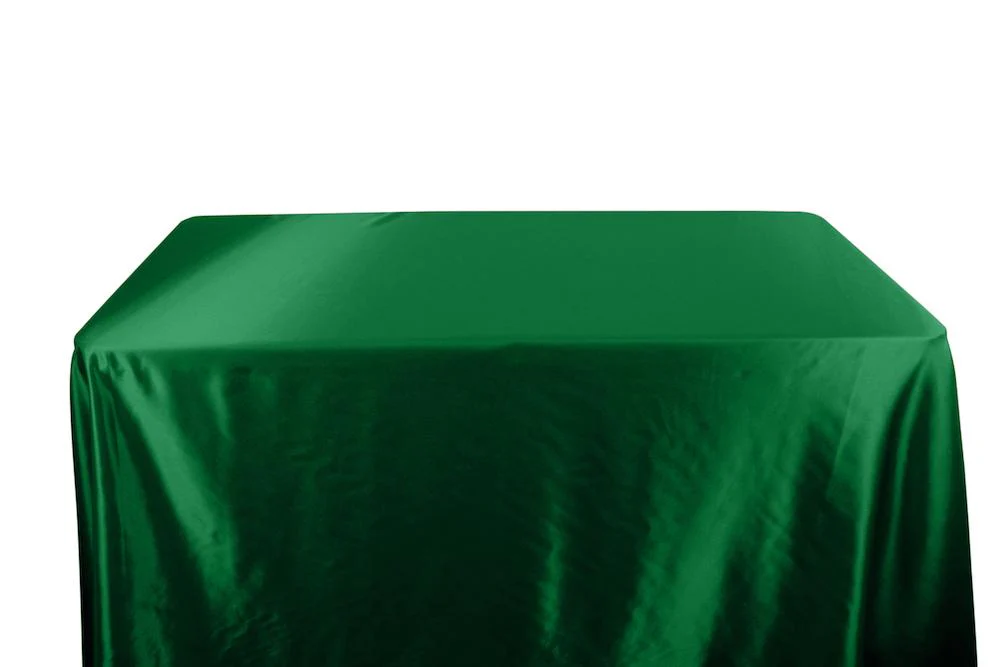 Charmeuse Satin Banquet Rectangular Table Covers - 8 Feet - Image 36
