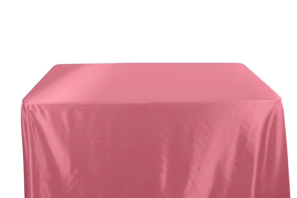Charmeuse Satin Banquet Rectangular Table Covers - 8 Feet - Image 4