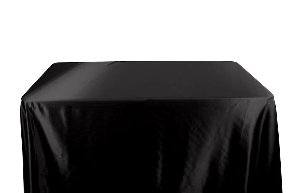 Charmeuse Satin Banquet Rectangular Table Covers - 8 Feet - Image 40