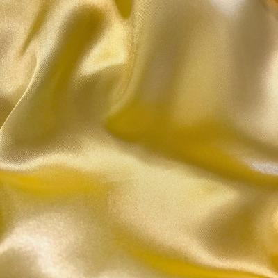 Charmeuse Satin Rod Pocket Curtains - Light Yellow - Image 3