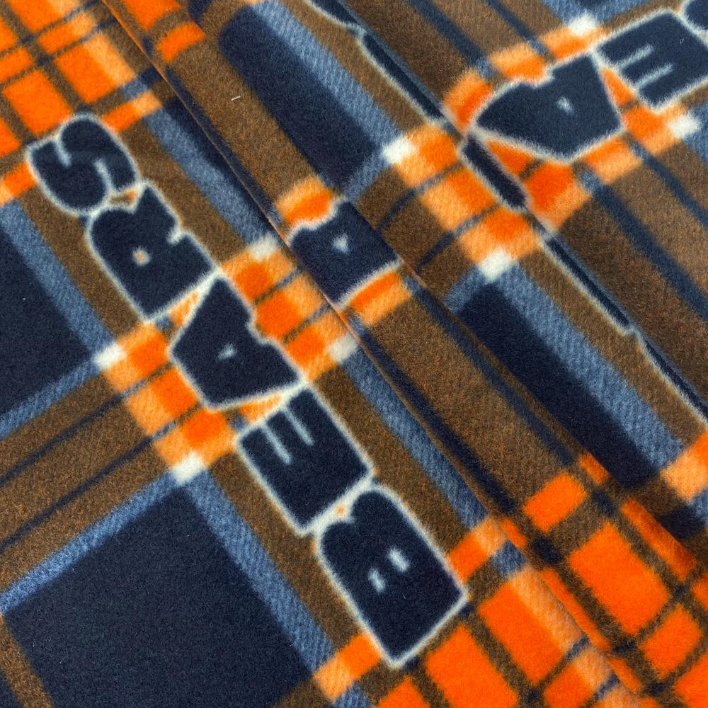 Chicago Bears Plaid NFL Fleece Fabric - Image 2