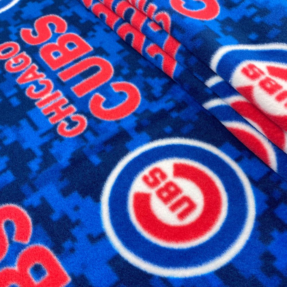 Chicago Cubs MLB Fleece Fabric - Image 2