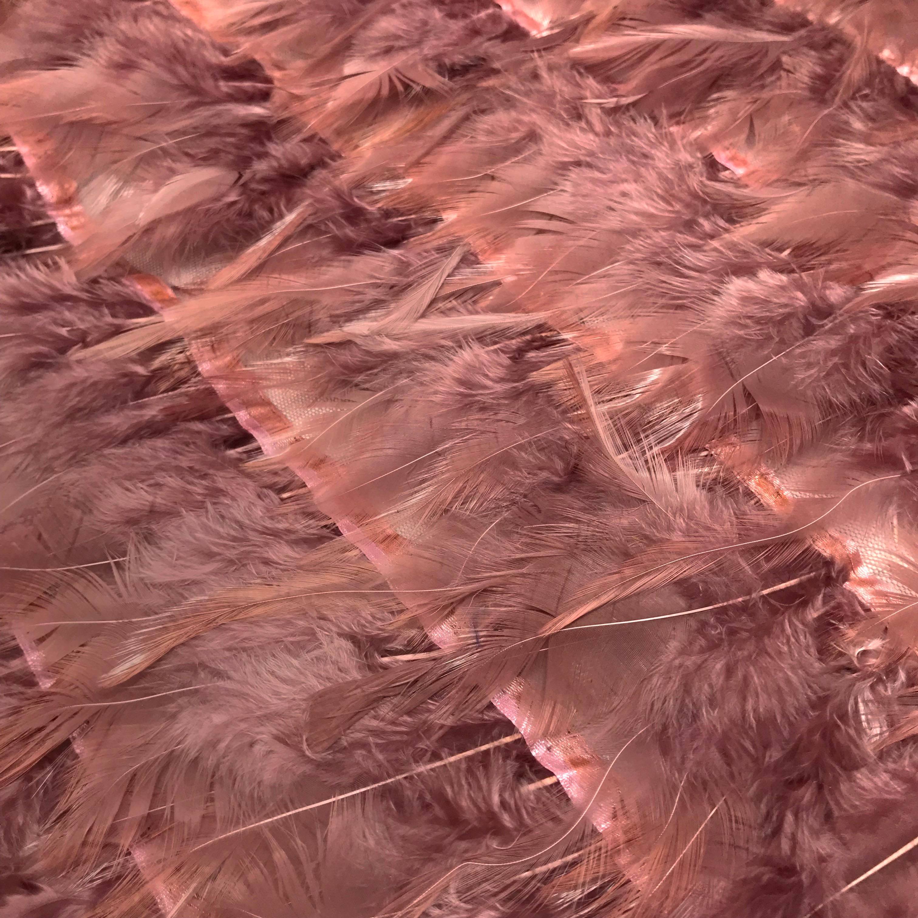 Chicken Feather Trim On Poly Mesh - Image 10